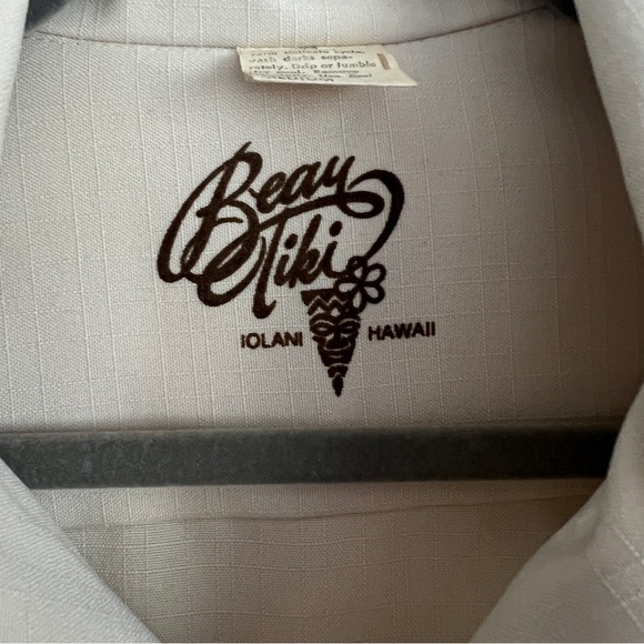 Vintage 70s Beay Tiki Iolani Hawaii Shirt-Men’s Shirt Size Medium - Picture 4 of 10